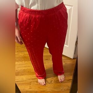 Never worn red Victoria Secret pajama bottoms